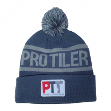 Pro Tiler Tools Limited Edition Beanie Bobble Hat One Size Grey/Light Grey